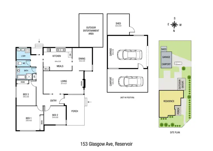 Floorplan of Homely house listing, 153 Glasgow Avenue, Reservoir VIC 3073
