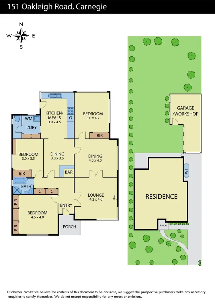 Floorplan of Homely house listing, 151 Oakleigh Road, Carnegie VIC 3163