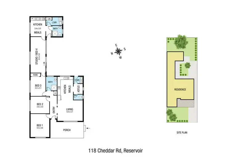 Floorplan of Homely house listing, 118 Cheddar Road, Reservoir VIC 3073
