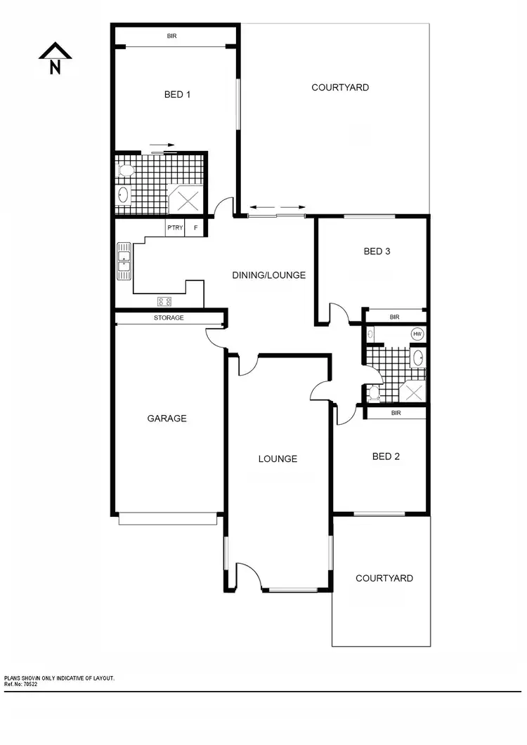 Floorplan of Homely townhouse listing, 46/15 John Cleland Crescent, Florey ACT 2615