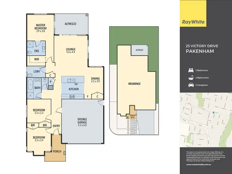 Floorplan of Homely house listing, 23 Victory Drive, Pakenham VIC 3810