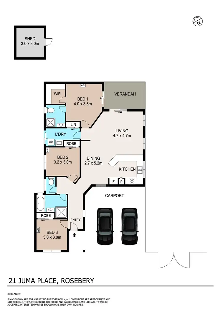 Floorplan of Homely house listing, 21 Juma Place, Rosebery NT 832