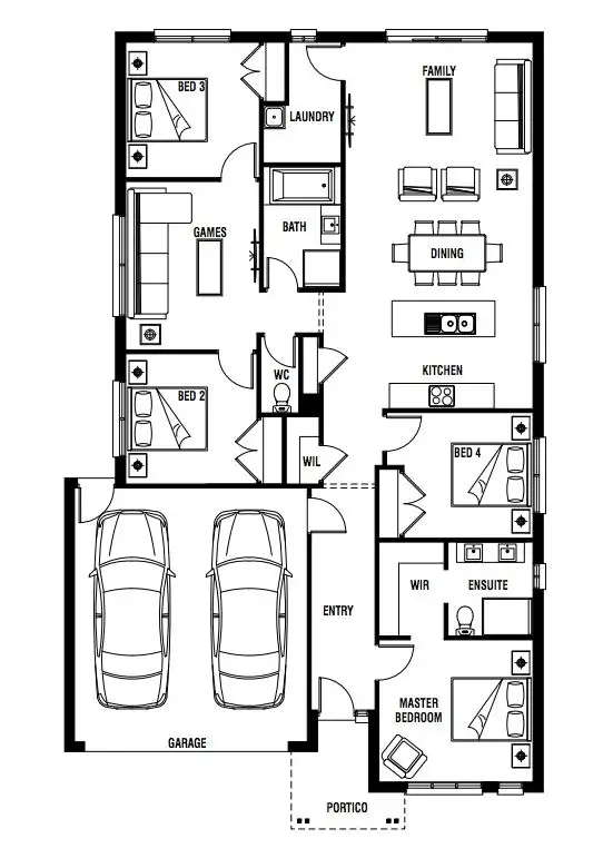 Floorplan of Homely house listing, 43 Gundagai Circuit, Kalkallo VIC 3064