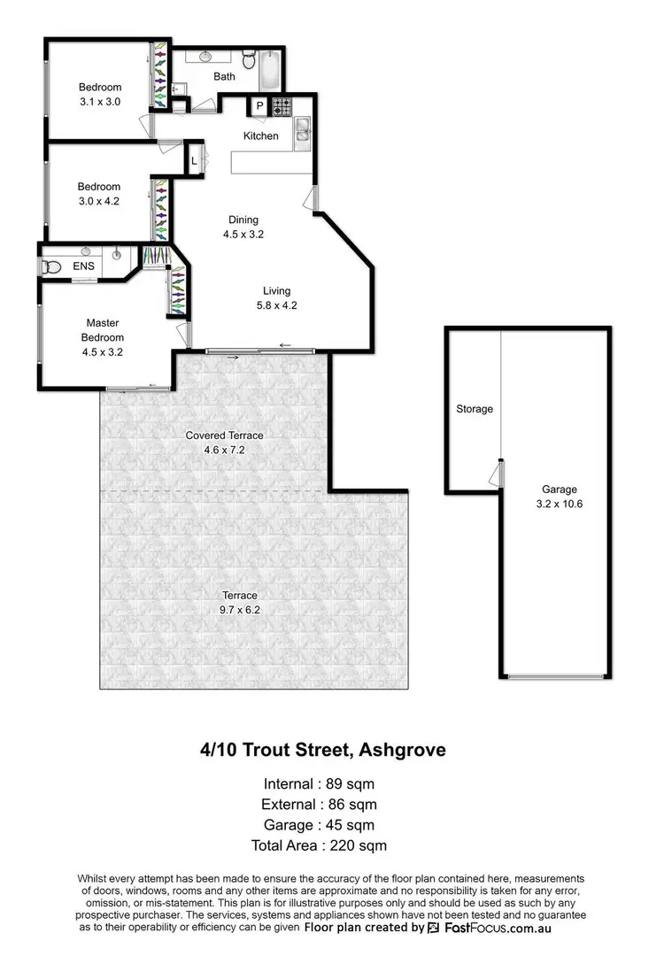 Floorplan of Homely apartment listing, 4/10 Trout Street, Ashgrove QLD 4060