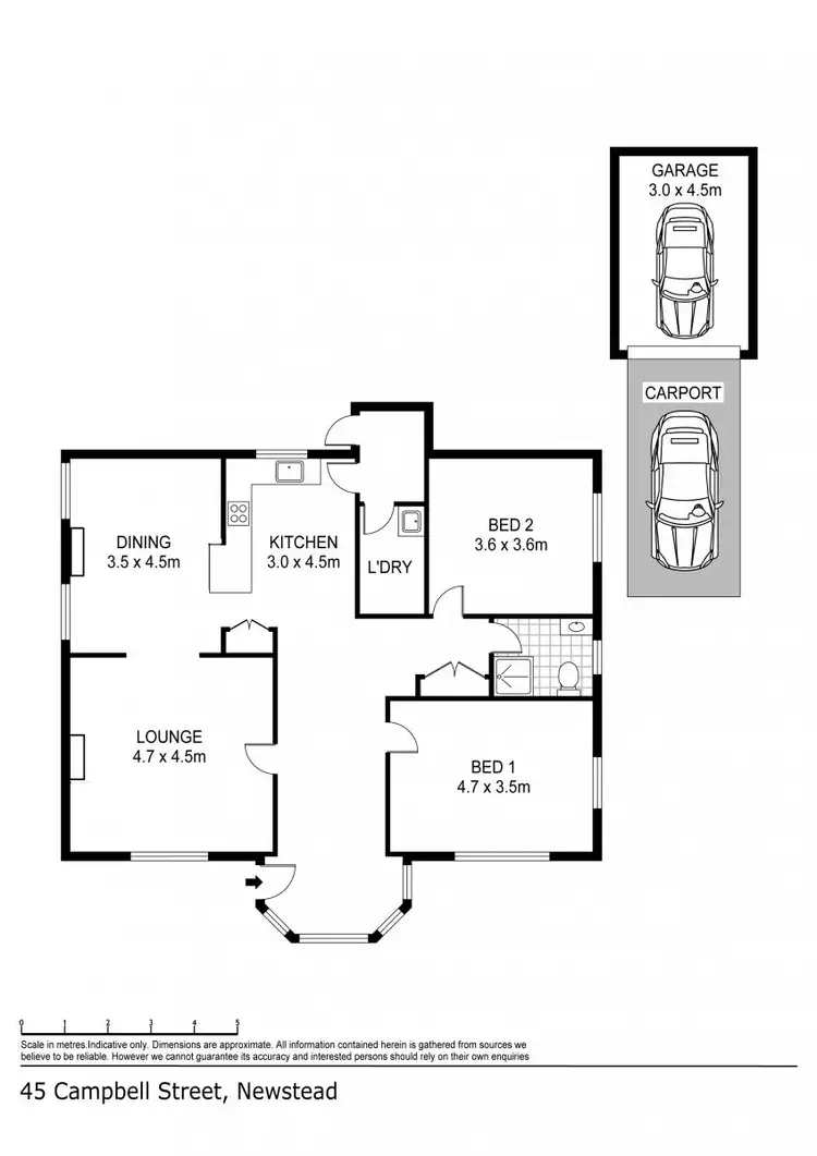 Floorplan of Homely house listing, 45 Campbell Street, Newstead TAS 7250