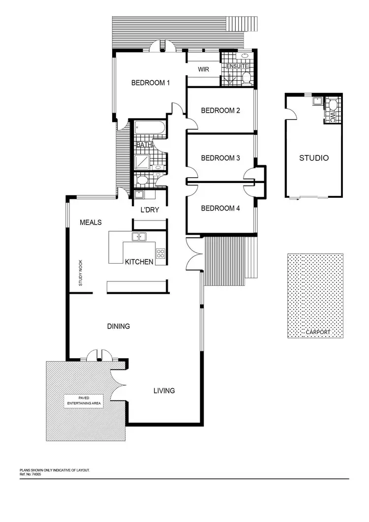 Floorplan of Homely house listing, 6 Walu Street, Aranda ACT 2614