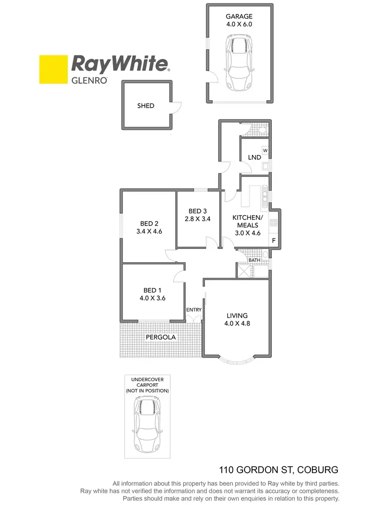 Floorplan of Homely house listing, 110 Gordon Street, Coburg VIC 3058
