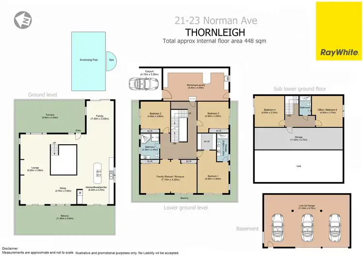 Floorplan of Homely house listing, 21-23 Norman Avenue, Thornleigh NSW 2120