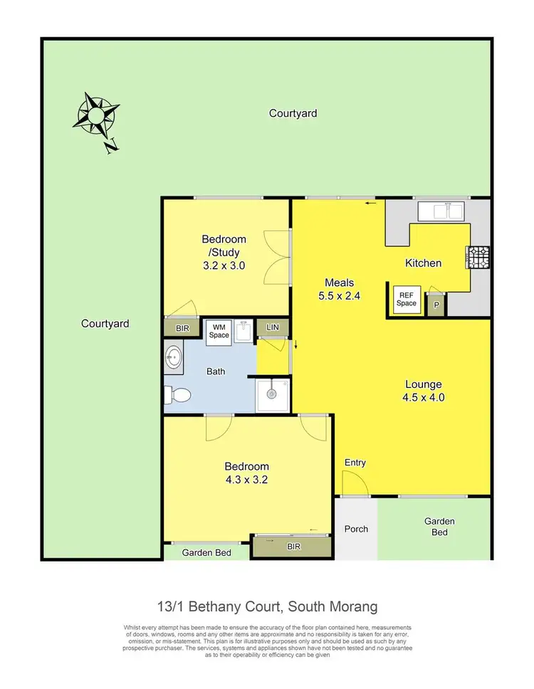 Floorplan of Homely unit listing, 13/1 Bethany Court, South Morang VIC 3752
