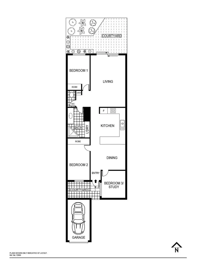 Floorplan of Homely apartment listing, 7/15 John Cleland Crescent, Florey ACT 2615