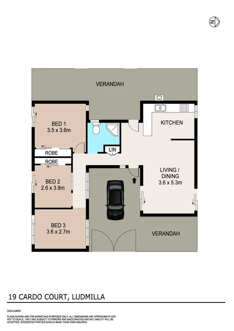 Floorplan of Homely house listing, 19 Cardo Court, Ludmilla NT 820