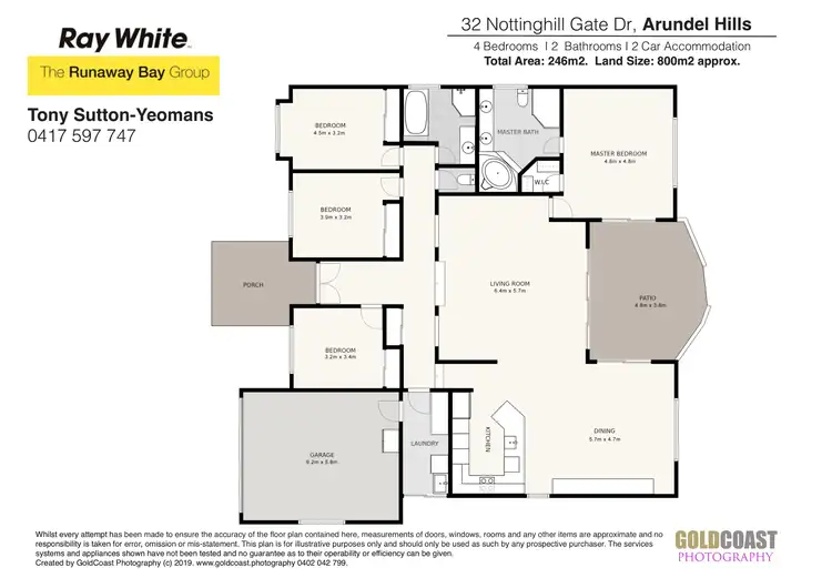 Floorplan of Homely house listing, 32 Nottinghill Gate Drive, Arundel QLD 4214