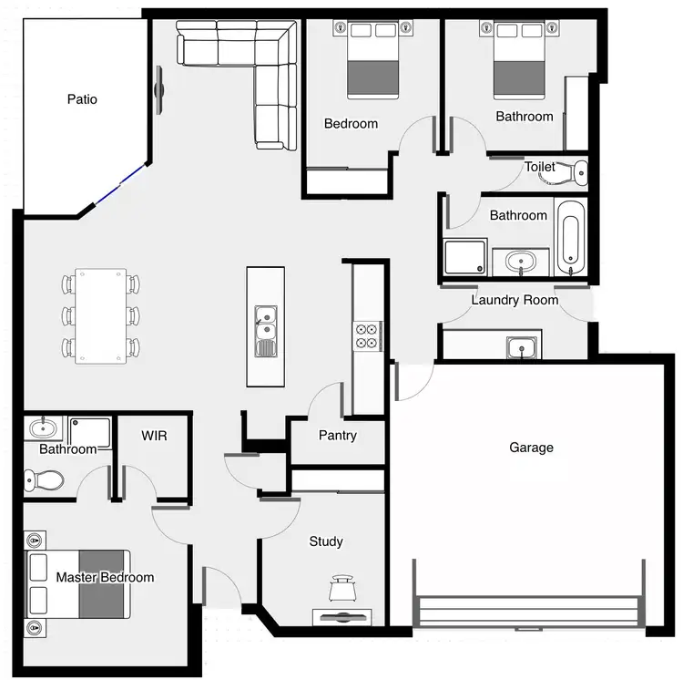 Floorplan of Homely house listing, 34 Melaleuca Street, Buronga NSW 2739