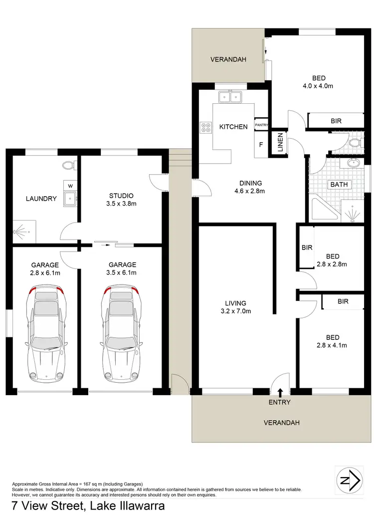 Floorplan of Homely house listing, 7 View Street, Lake Illawarra NSW 2528