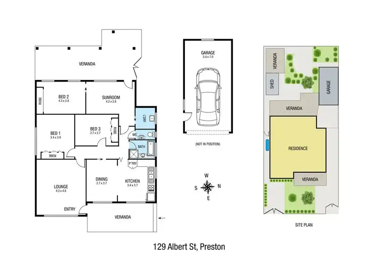Floorplan of Homely house listing, 129 Albert Street, Preston VIC 3072