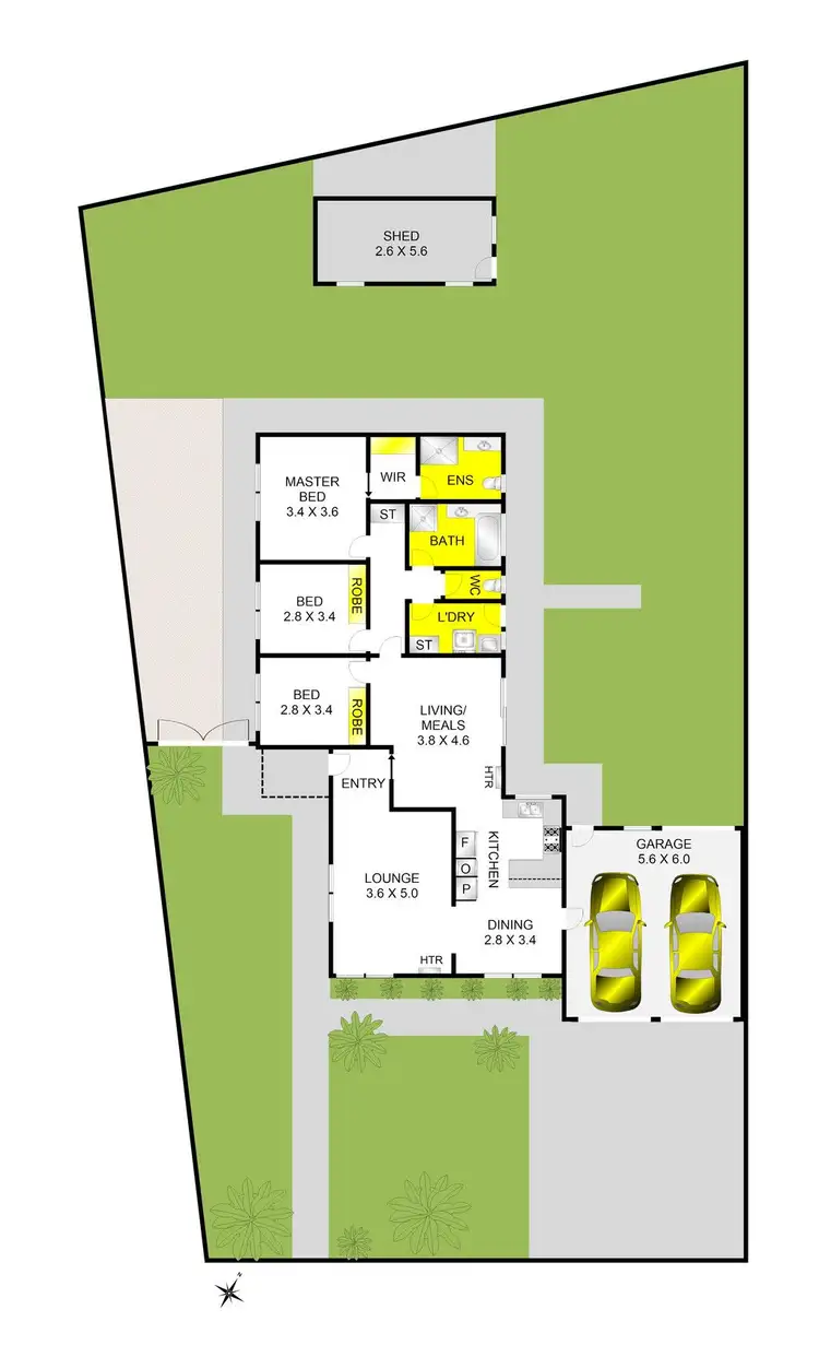 Floorplan of Homely house listing, 23 Burleigh Drive, Grovedale VIC 3216