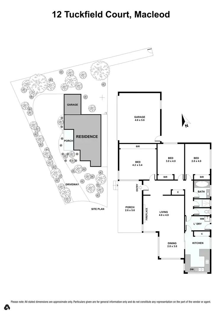 Floorplan of Homely house listing, 12 Tuckfield Court, Macleod VIC 3085