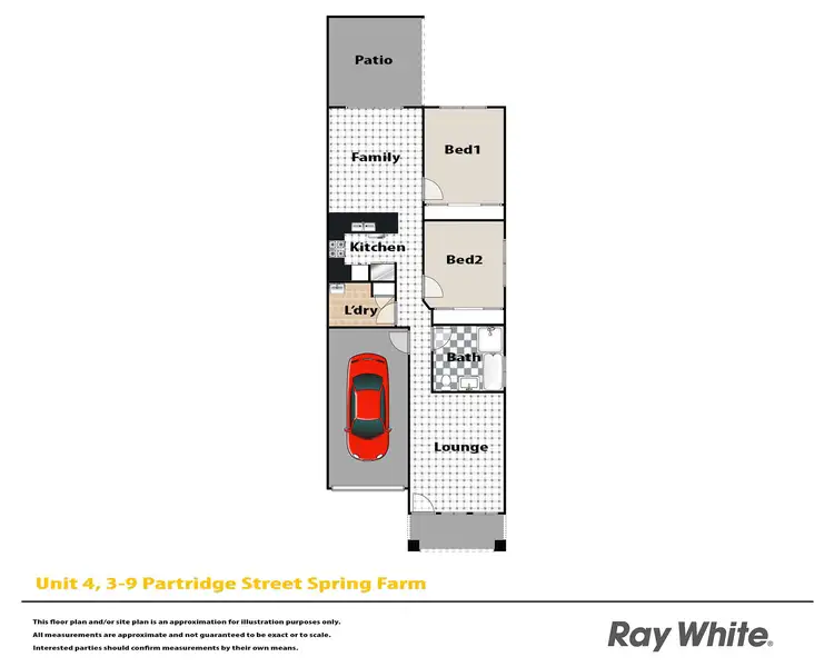 Floorplan of Homely unit listing, 4/3-9 Partridge Street, Spring Farm NSW 2570