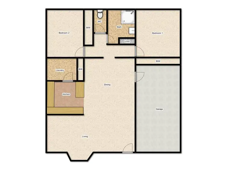 Floorplan of Homely unit listing, 5/10 Blackett Avenue, Young NSW 2594