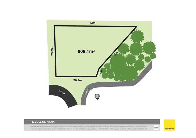 Floorplan of Homely land listing, 33 Cole Street, Kiama NSW 2533