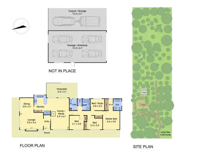 Floorplan of Homely rural property listing, 56-62 Ashley Road, Yarrambat VIC 3091