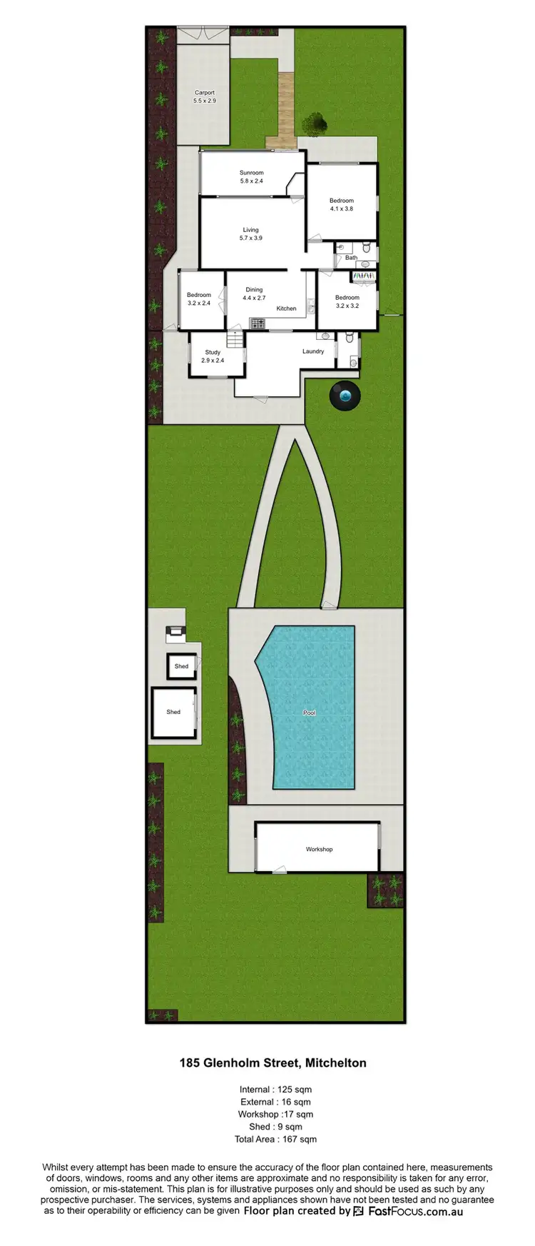 Floorplan of Homely house listing, 185 Glenholm Street, Mitchelton QLD 4053