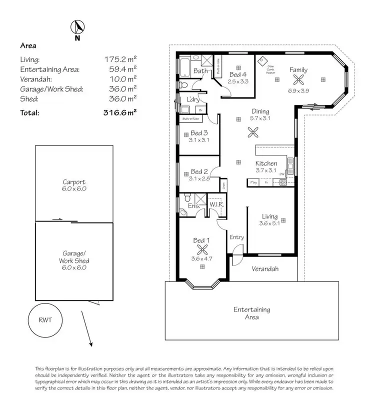 Floorplan of Homely house listing, 7 Pemberton Court, Macclesfield SA 5153
