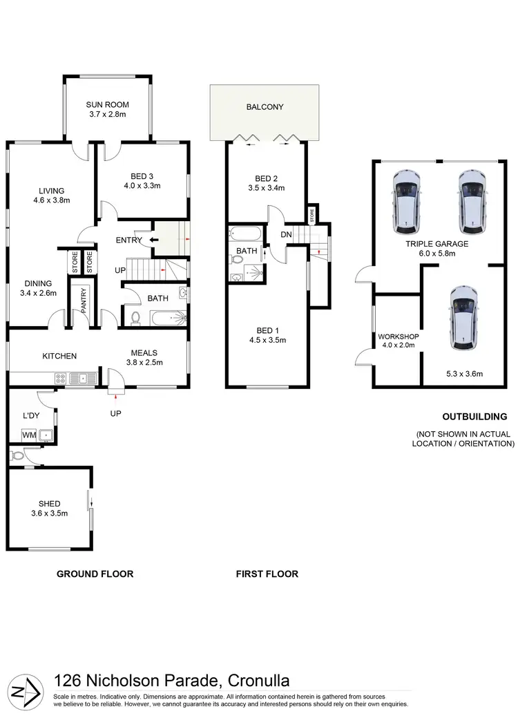 Floorplan of Homely house listing, 126 Nicholson Parade, Cronulla NSW 2230