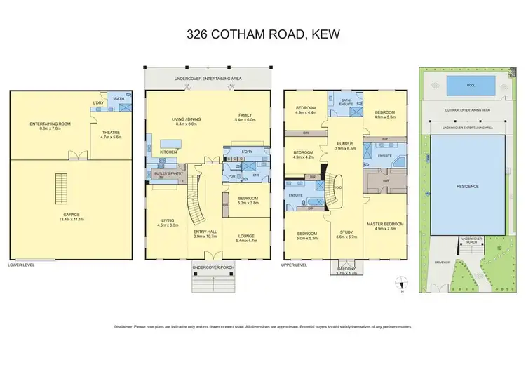 Floorplan of Homely house listing, 326 Cotham Road, Kew VIC 3101