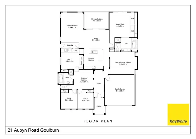Floorplan of Homely house listing, 21 St Aubyn Road, Goulburn NSW 2580