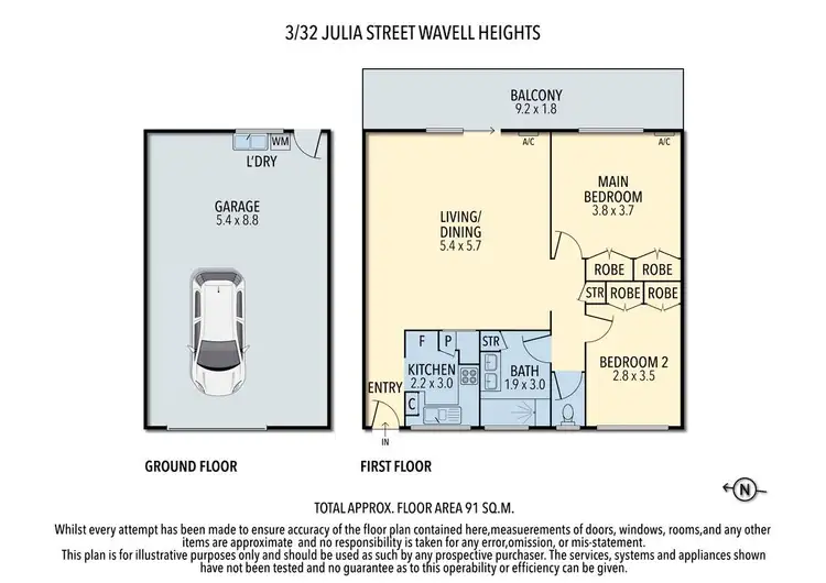 Floorplan of Homely unit listing, 3/32 Julia Street, Wavell Heights QLD 4012