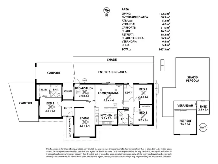 Floorplan of Homely house listing, 1 Wade Street, Mount Barker SA 5251