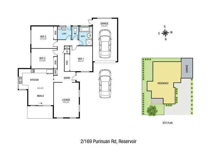 Floorplan of Homely house listing, 2/169 Purinuan Road, Reservoir VIC 3073