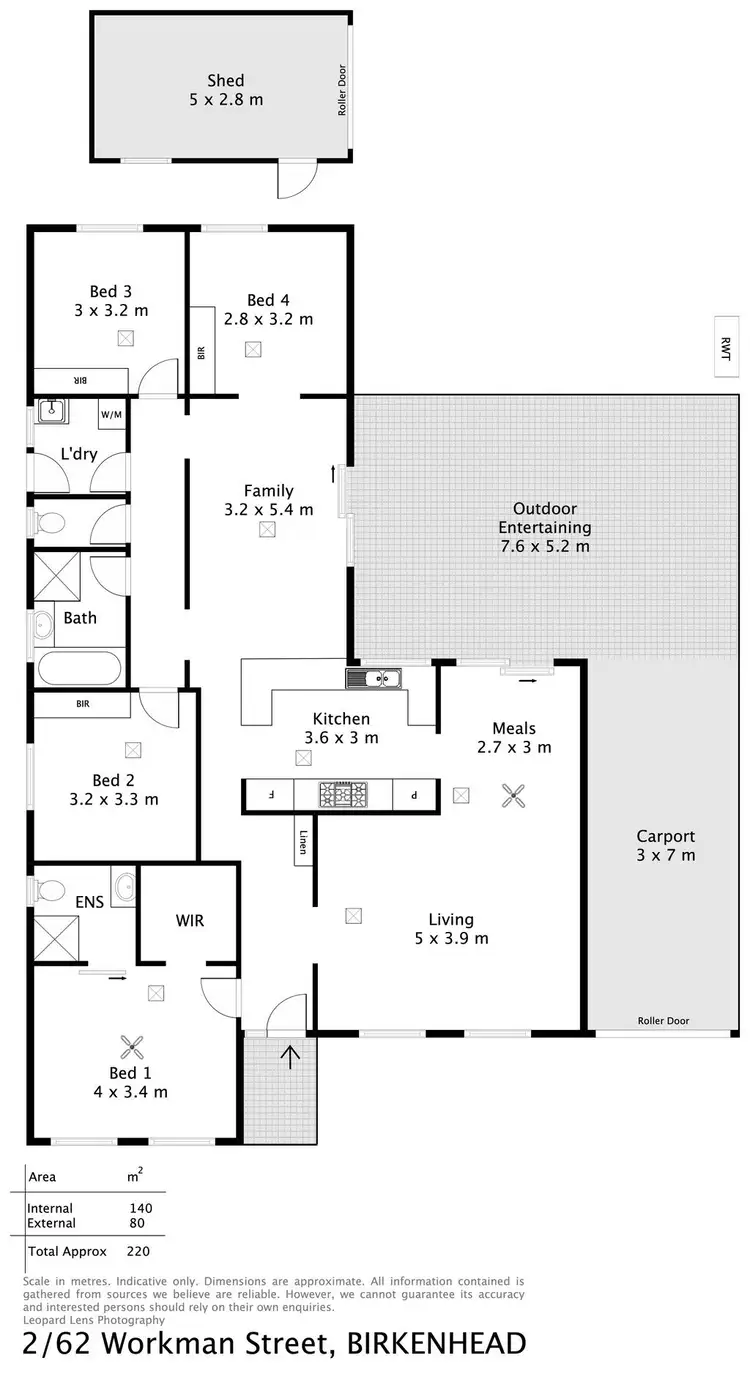 Floorplan of Homely house listing, 2/62 Workman Street, Birkenhead SA 5015