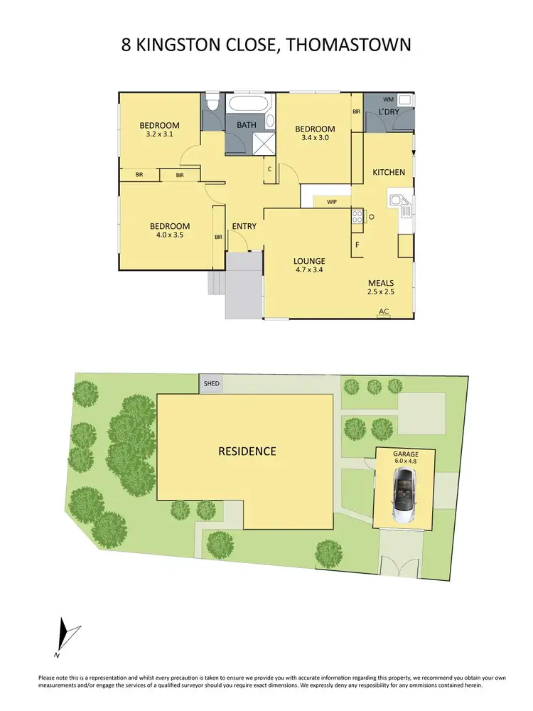 Floorplan of Homely house listing, 8 Kingston Close, Thomastown VIC 3074