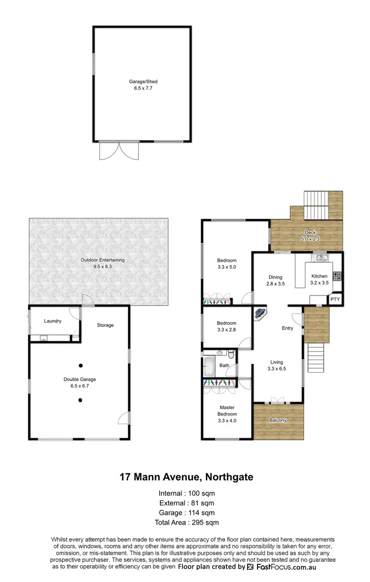 Floorplan of Homely house listing, 17 Mann Avenue, Northgate QLD 4013