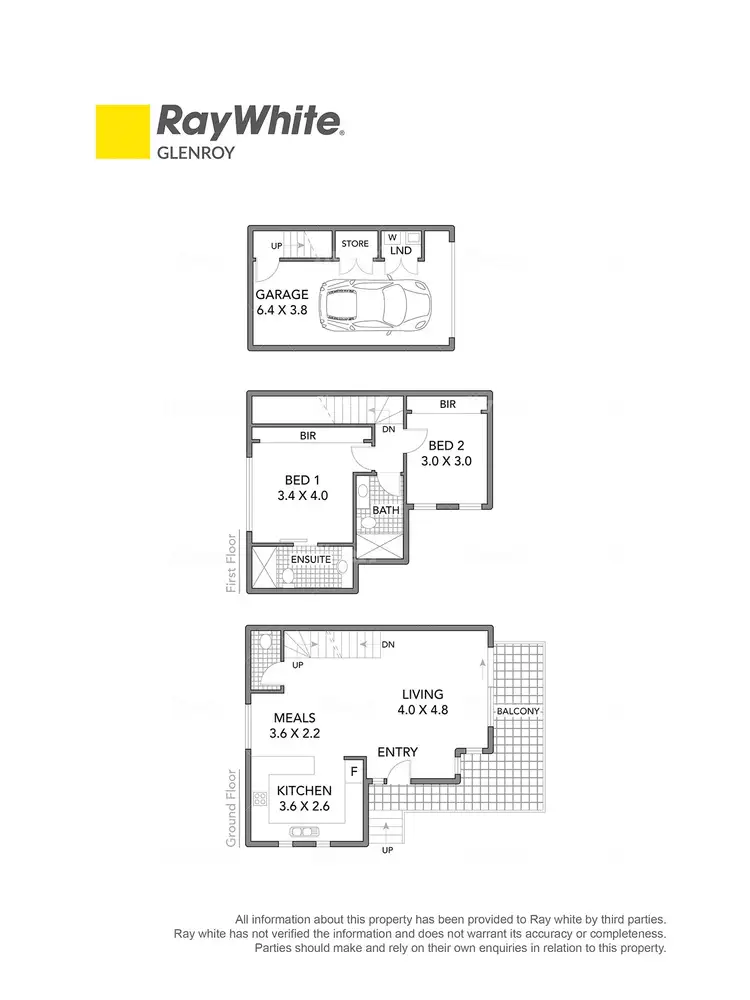 Floorplan of Homely townhouse listing, 1/5 Fawkner Road, Pascoe Vale VIC 3044