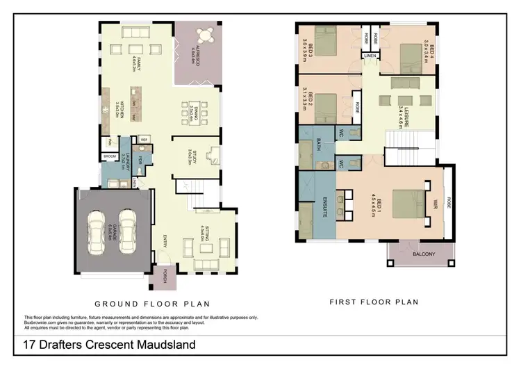 Floorplan of Homely house listing, 17 Drafters Crescent, Maudsland QLD 4210