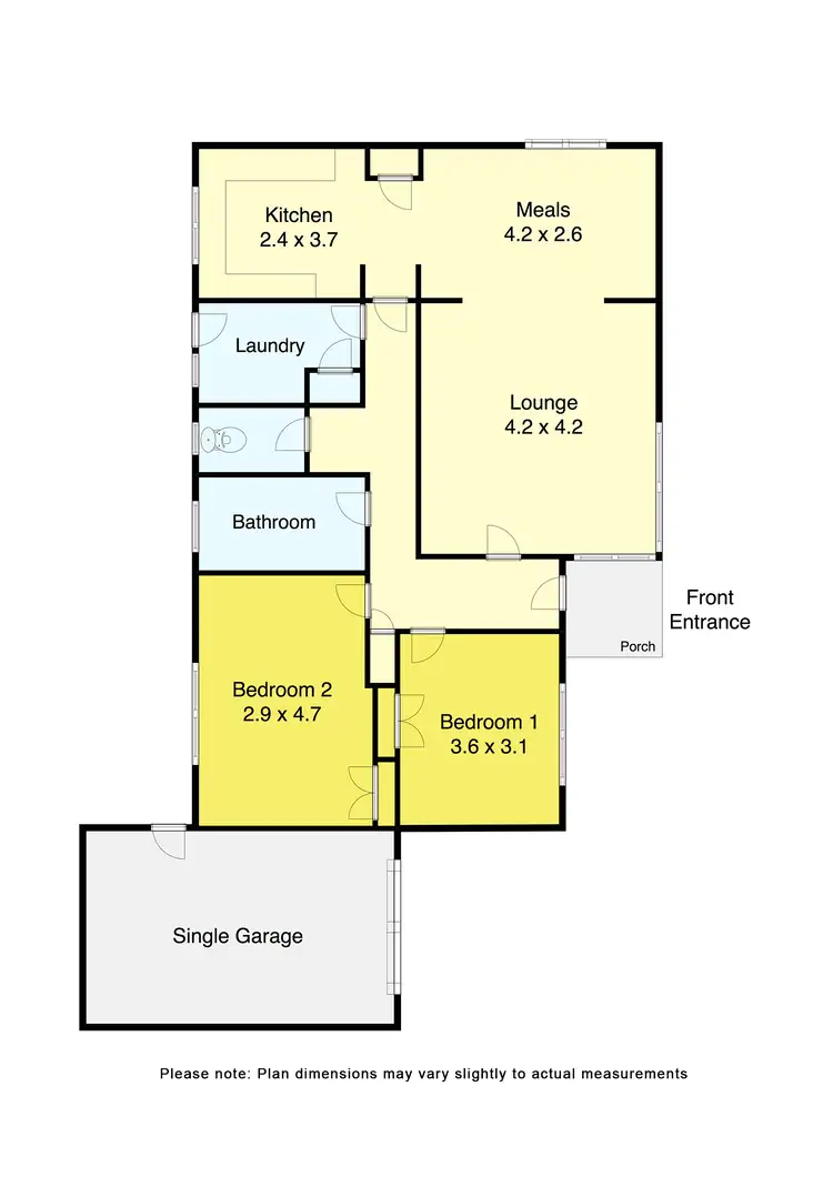 Floorplan of Homely unit listing, 4/272 Albert Street, Sebastopol VIC 3356