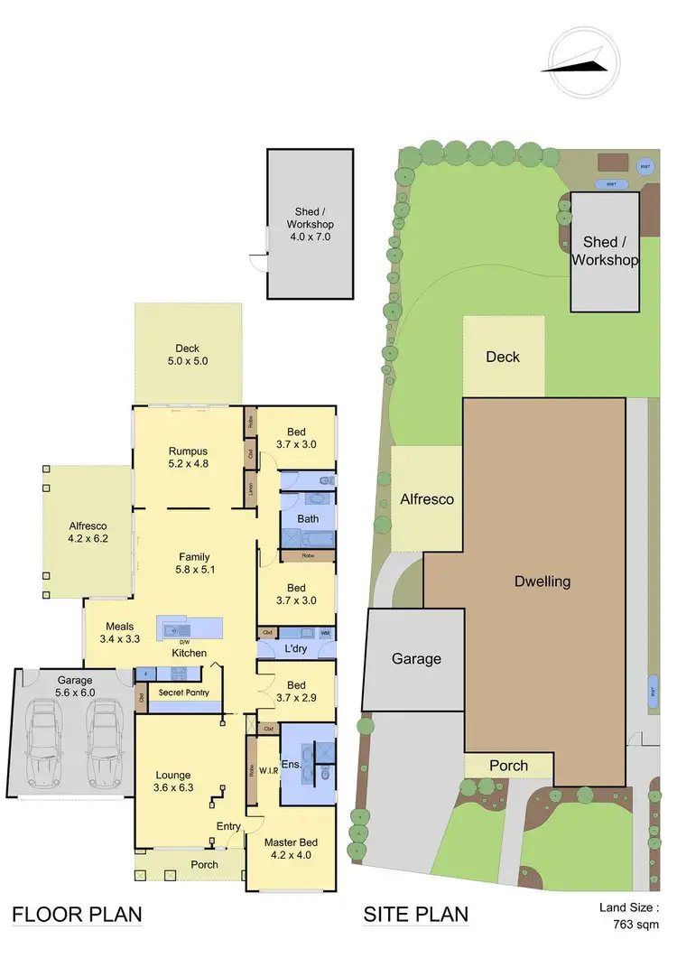 Floorplan of Homely house listing, 37 Warrawong Circuit, Doreen VIC 3754