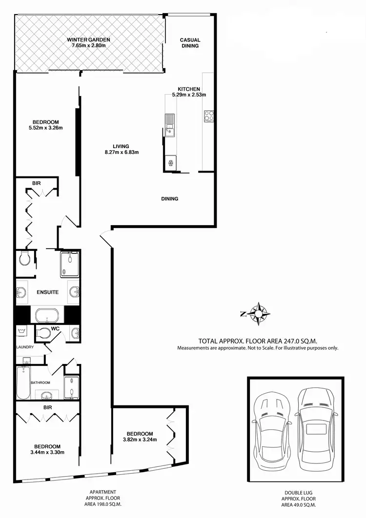 Floorplan of Homely apartment listing, 49/155 Macquarie, Sydney NSW 2000