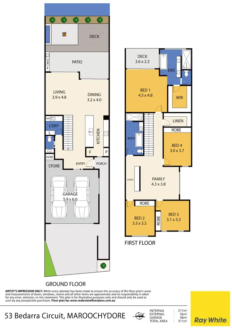 Floorplan of Homely house listing, 53 Bedarra Circuit, Maroochydore QLD 4558