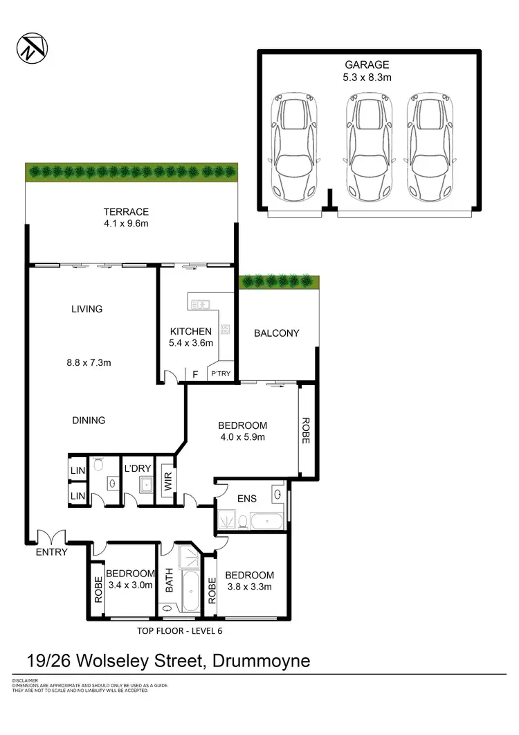 Floorplan of Homely apartment listing, 19/26 Wolseley Street, Drummoyne NSW 2047