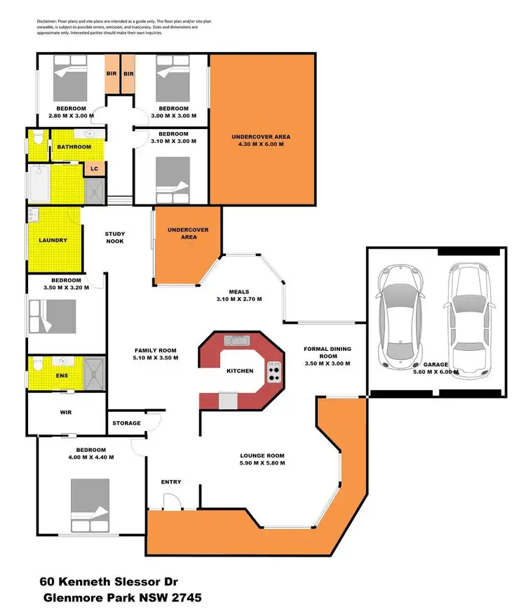 Floorplan of Homely house listing, 60 Kenneth Slessor Drive, Glenmore Park NSW 2745