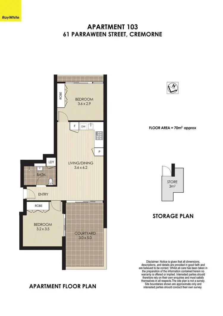 Floorplan of Homely apartment listing, 103/61 Parraween Street, Cremorne NSW 2090