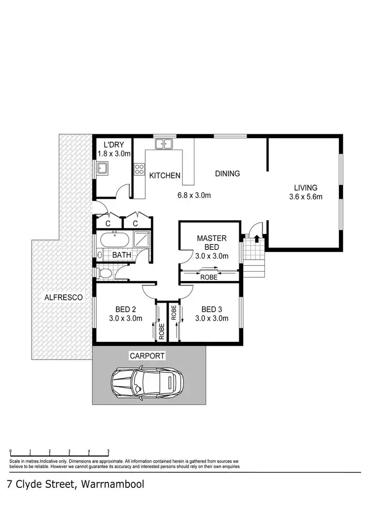 Floorplan of Homely house listing, 7 Clyde Crescent, Warrnambool VIC 3280