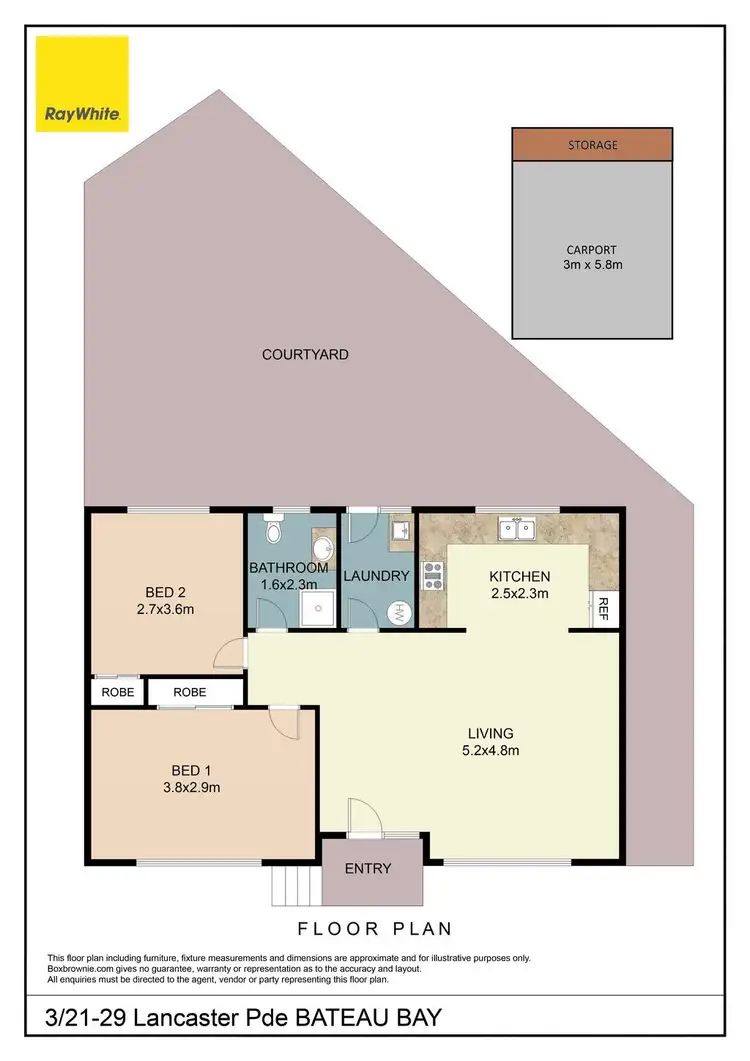 Floorplan of Homely villa listing, 3/21-29 Lancaster Parade, Bateau Bay NSW 2261