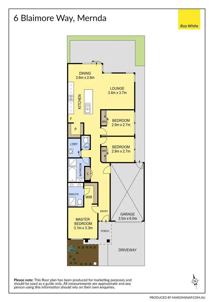 Floorplan of Homely house listing, 6 Blaimore Way, Mernda VIC 3754