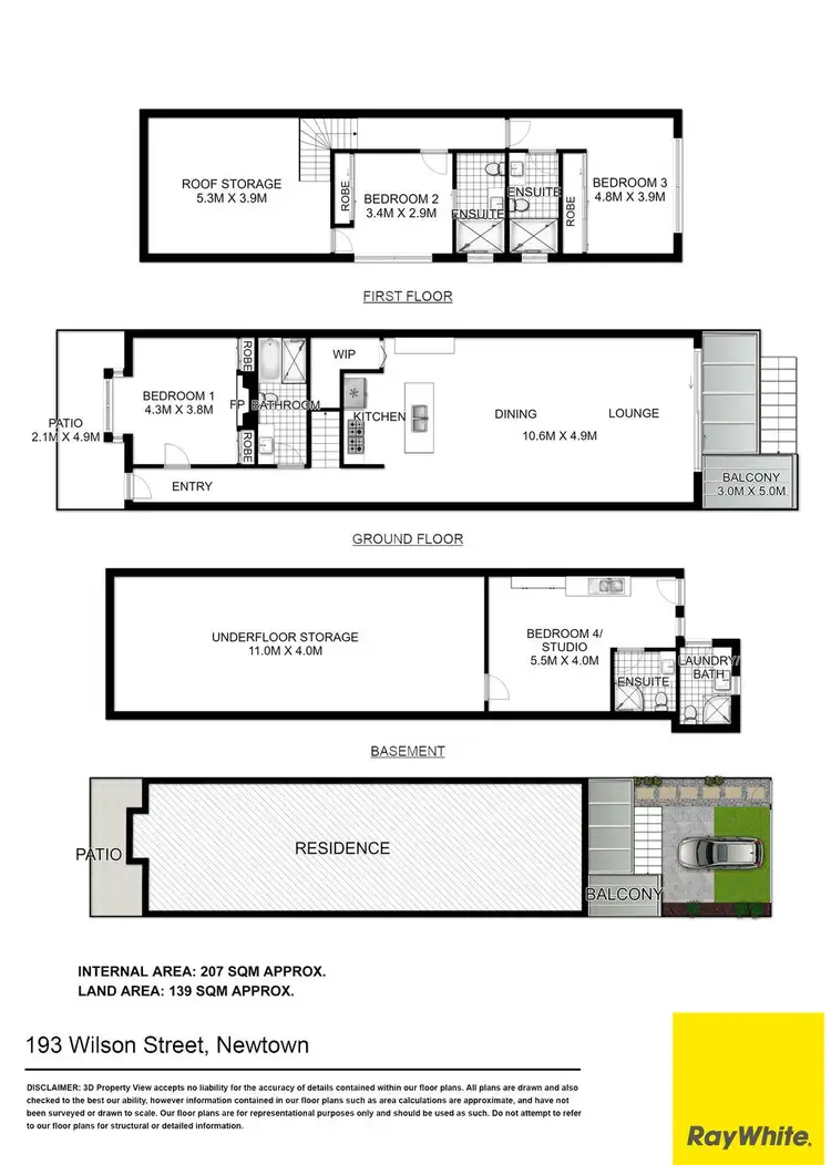 Floorplan of Homely house listing, 193 Wilson Street, Newtown NSW 2042