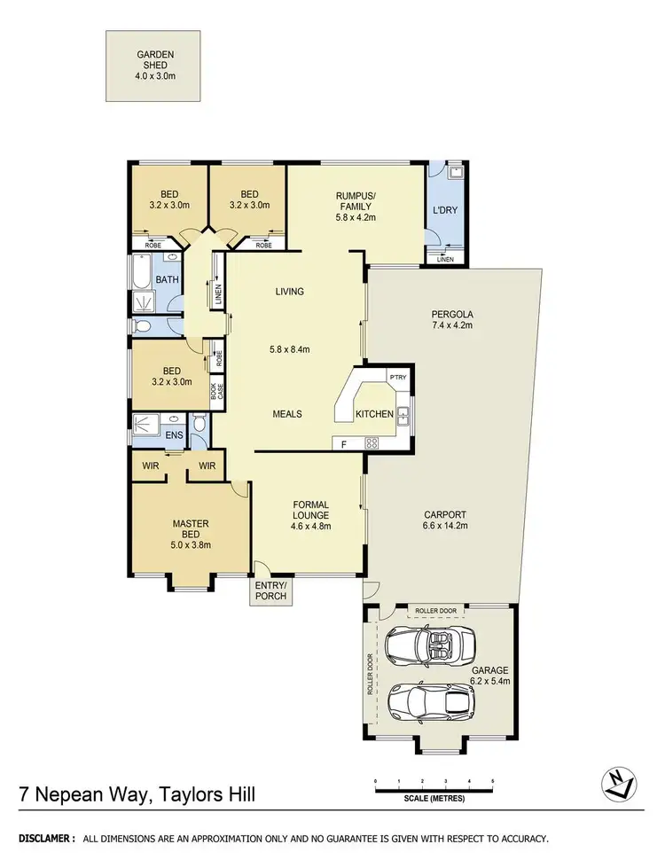 Floorplan of Homely house listing, 7 Nepean Way, Taylors Hill VIC 3037